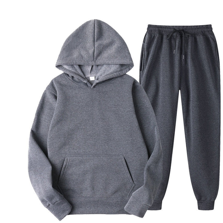 FGKKS Fashion Brand Men Sets Tracksuit Autumn New Men's Hoodies + Sweatpants Two Piece Suit Hooded Casual Sets Male Clothes