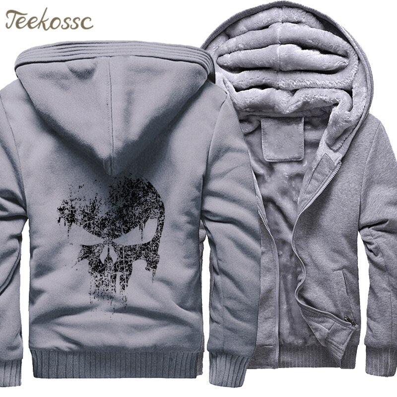 Hero   Sweatshirts Men 2021 New Winter Fleece Print Thick Hoodies Jacket Hoddie Streetwear Hip Hop Male