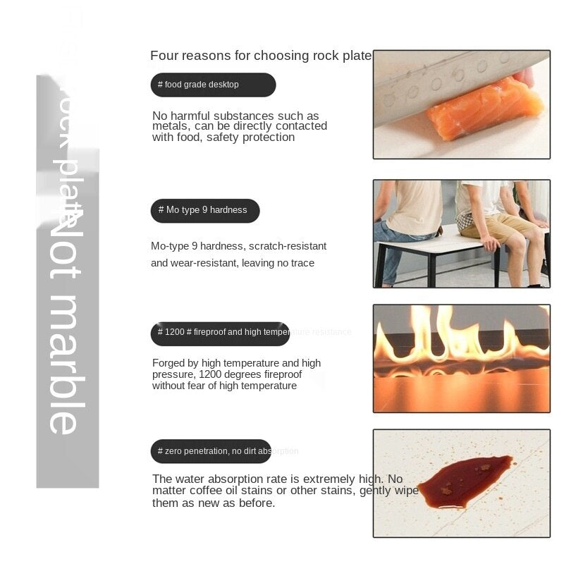 JOYLIVE Retractable Coffee Table Side Living Room Space-saving Combination Of Wrought Iron Tables And Chairs Can Be Moved