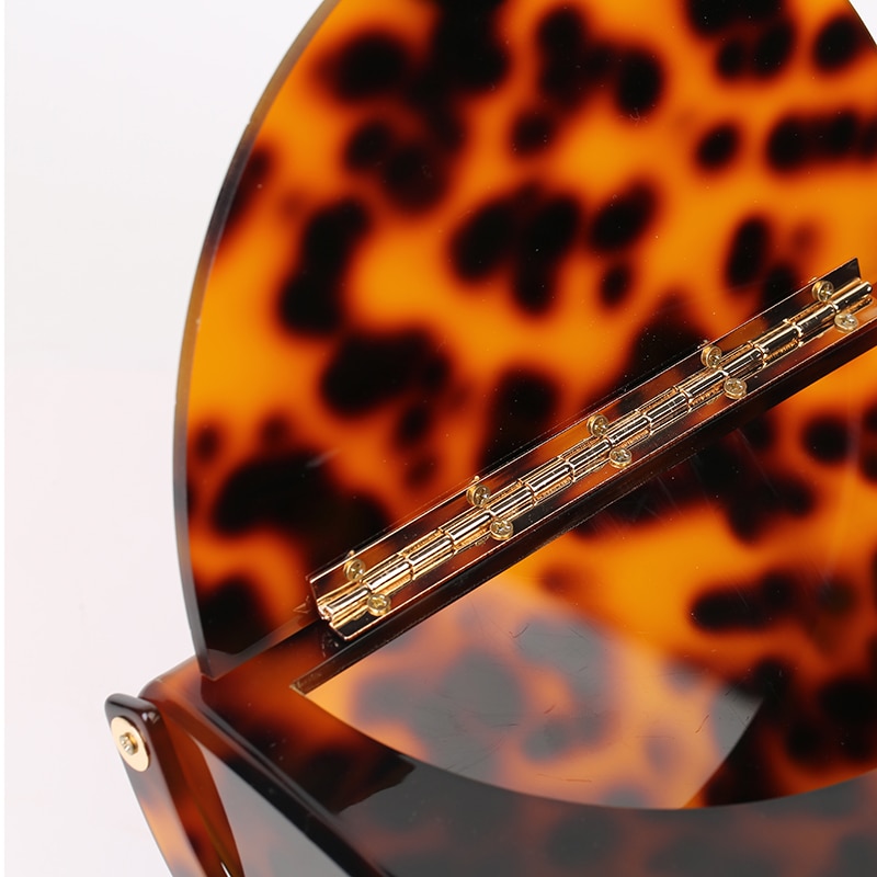 New Fashion Brand Leopard Acrylic Bag Women Classic Tortoise Print Handbags Party Prom Evening Bags Clutches Ladies Wallet