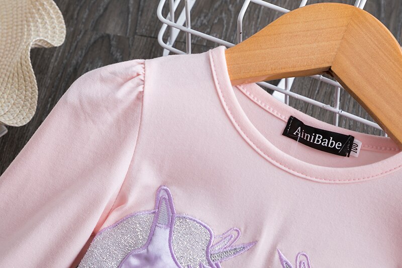 Kids Dresses For Girls Princess Costume Long Sleeve Sleeve Kids Dress Unicorn Party Girls Dresses Christmas Dress 3-8Y Vestido