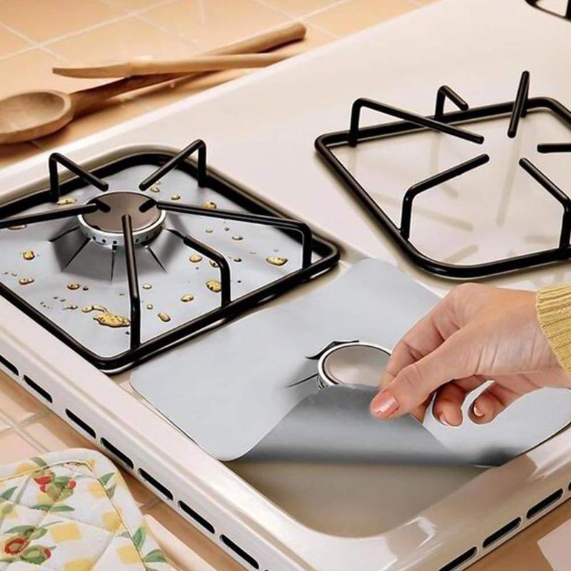Kitchen Accessories Gas Stove Protectors Reusable Kitchen Gadgets Gas Stove Burner Cover Mat Gas Stove Injuries Protection Tools