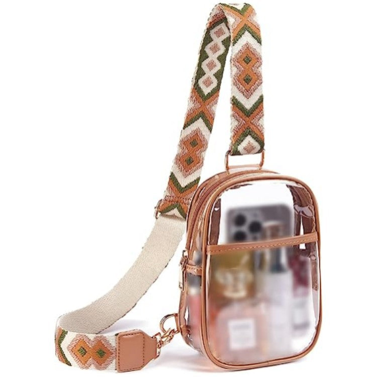 Women's Fashion Simple Hoof Flower Transparent Shoulder Bag