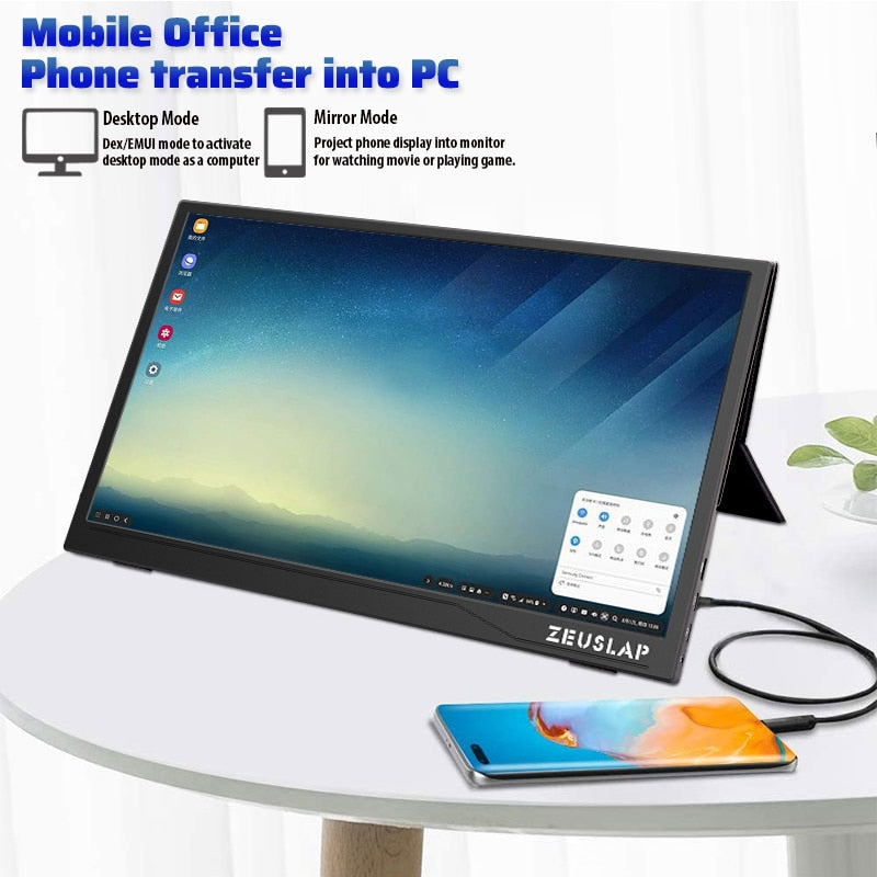 Ultrathin 15.6inch 1080P HDR USB C HDMI-Compatible IPS Portable Screen Gaming Monitor for Switch PS5 Xbox Macbook Pro Phone PC