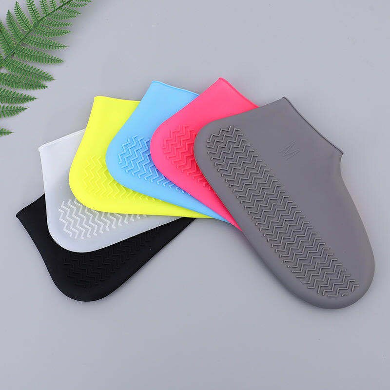 Thicken Shoe Cover Silicon Gel Waterproof Rain Shoes Covers Reusable Rubber Elasticity Overshoes Anti-slip for Boots Prot