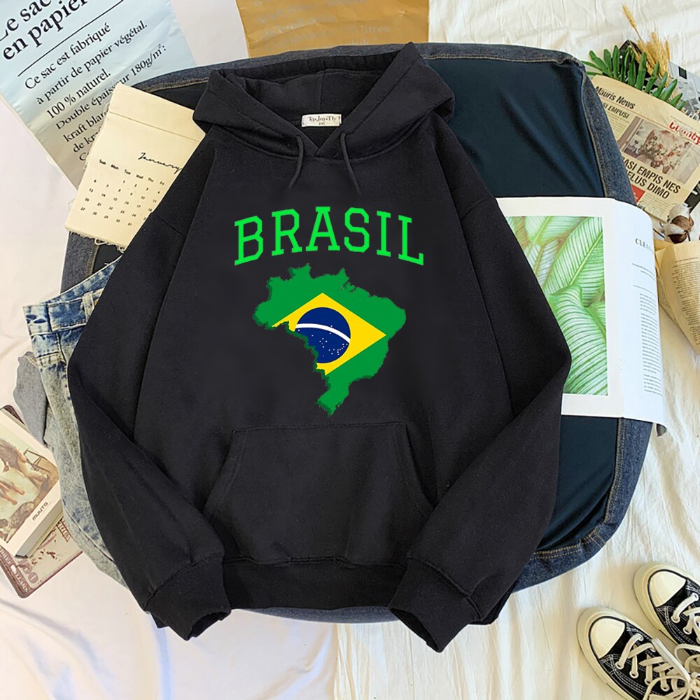 brazil hoodies male graphic y2k aesthetic men clothing hoddies Korea