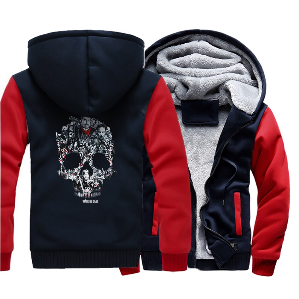 Hero   Sweatshirts Men 2021 New Winter Fleece Print Thick Hoodies Jacket Hoddie Streetwear Hip Hop Male