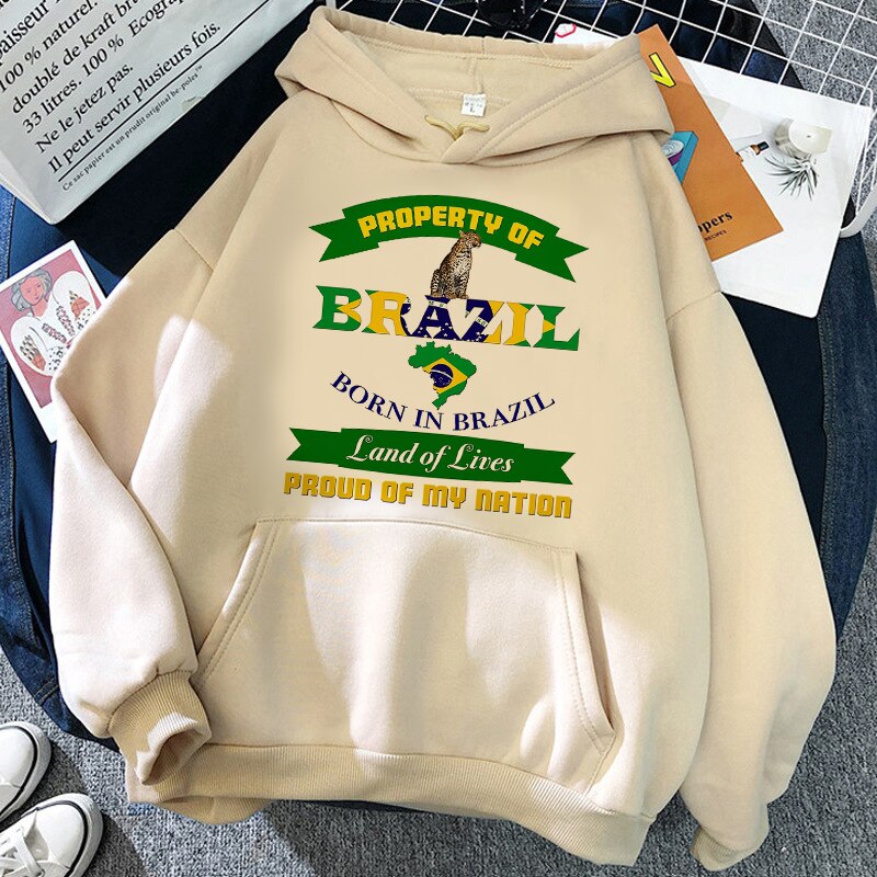 brazil hoodies male graphic y2k aesthetic men clothing hoddies Korea