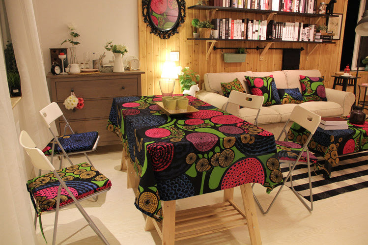 Cartoon Pastoral Circle Table Cloth