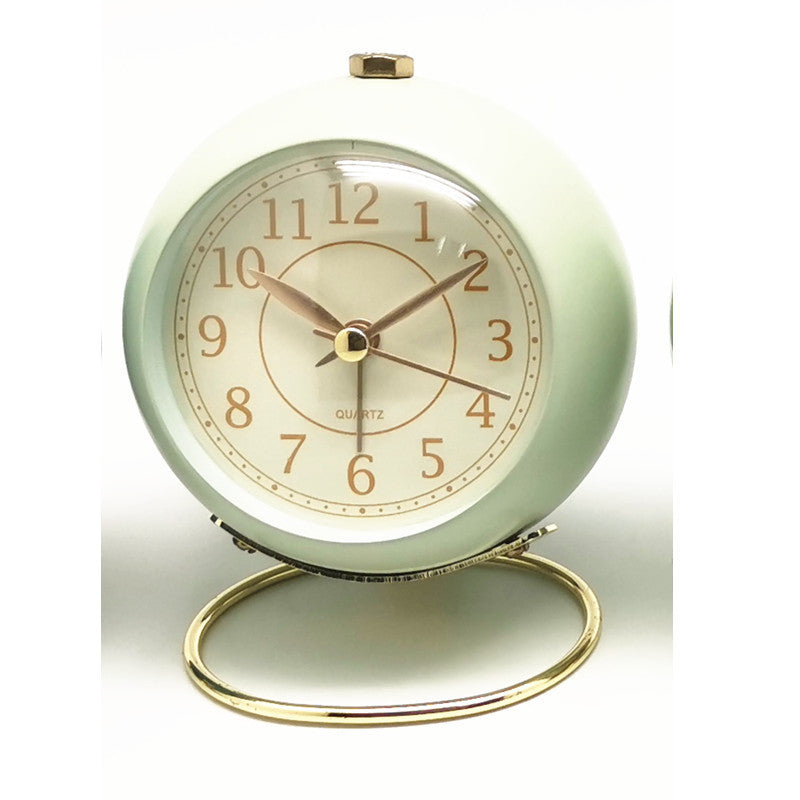 Round Metal Desk Clock Round Student Clock