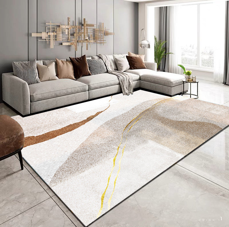Thickened Cashmere-like Pattern Abstract Sofa Rug