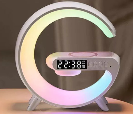 G Shaped LED Lamp Bluetooth Speaker Wireless Charger Atmosphere Lamp