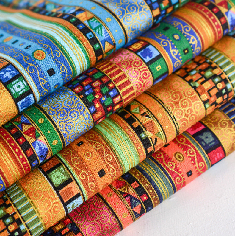 New Multi-color Ethnic Style Printed Fabric
