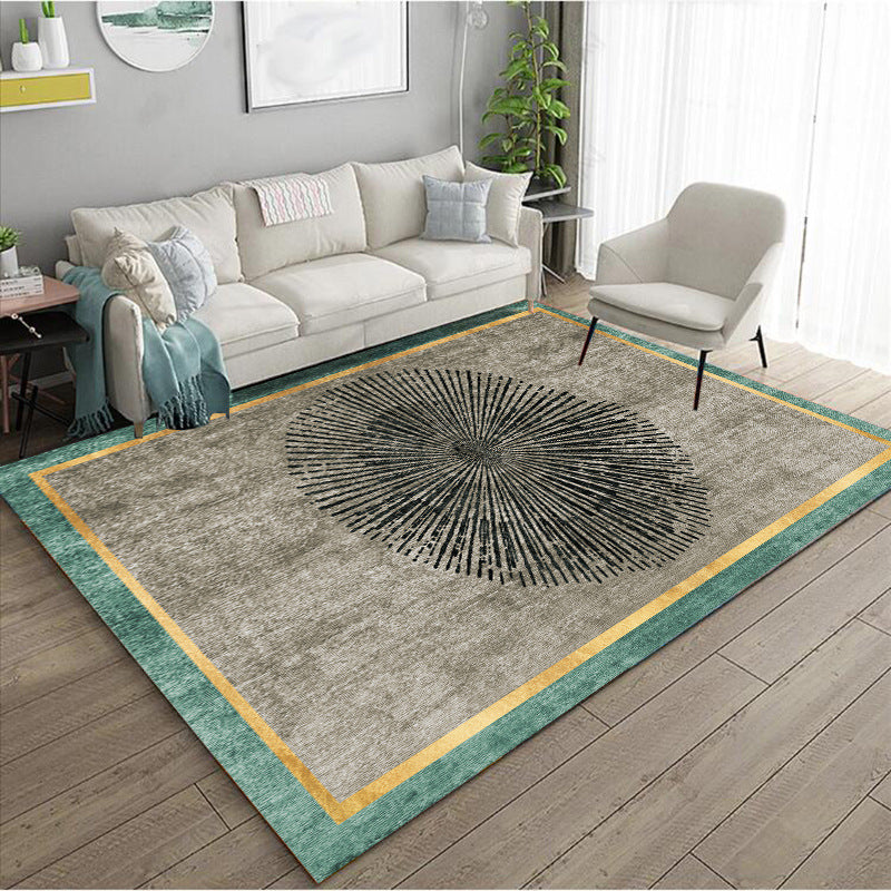 Thickened Cashmere-like Pattern Abstract Sofa Rug