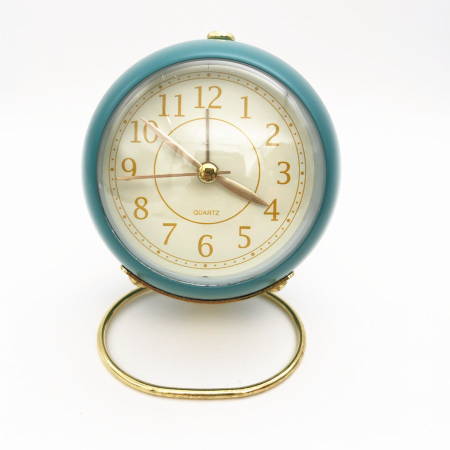 Round Metal Desk Clock Round Student Clock