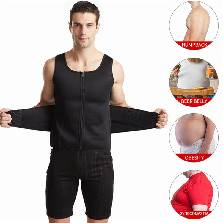 Fashionable Waistcoat Sweat Bursting Body-building Tunic