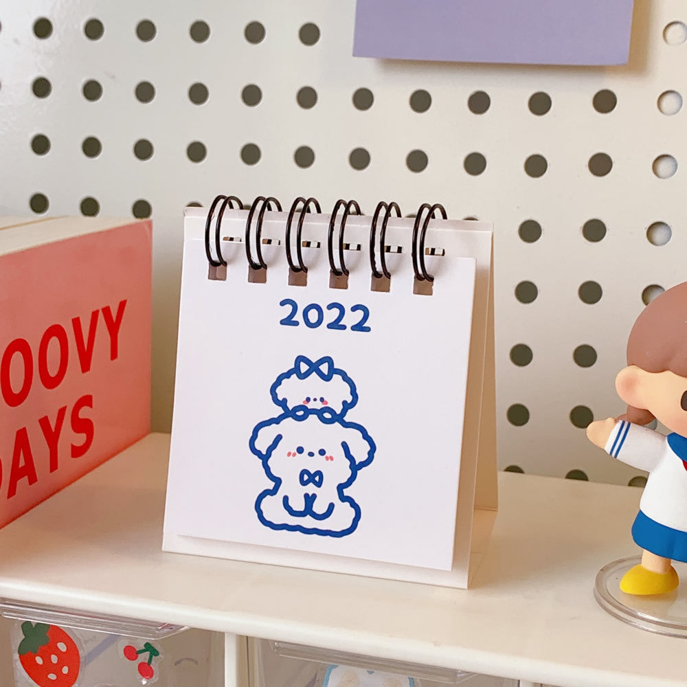 Desk Calendar Creative Simple Clock-in  Cartoon Desktop Ornaments