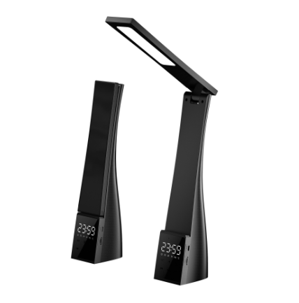 Mirror Clock Alarm Clock Audio Student Desktop Multifunctional Desk Lamp