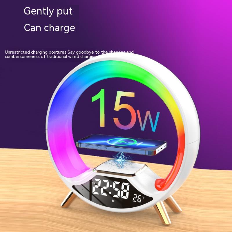 Three In One Wireless Charging Multifunctional Bluetooth Speaker Night Light
