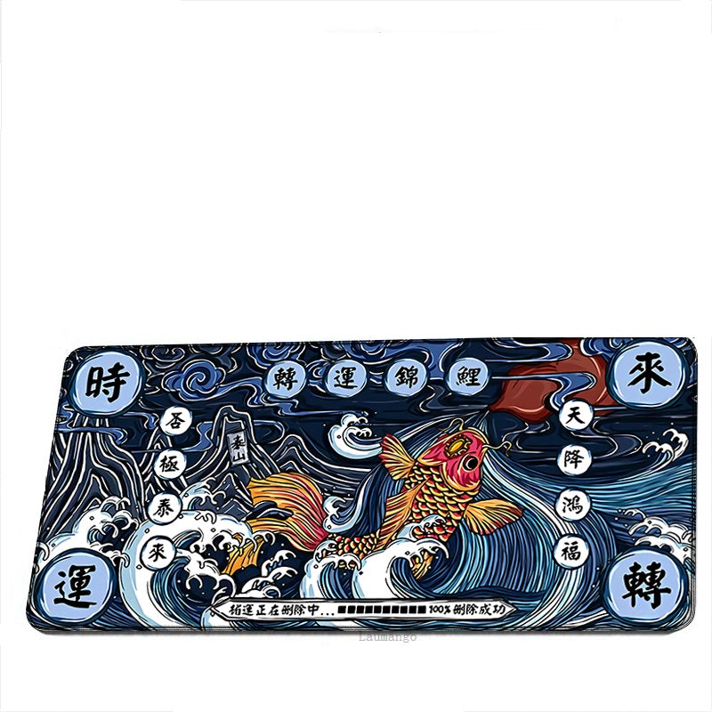 All Black Extended Office Gaming Mouse Pad