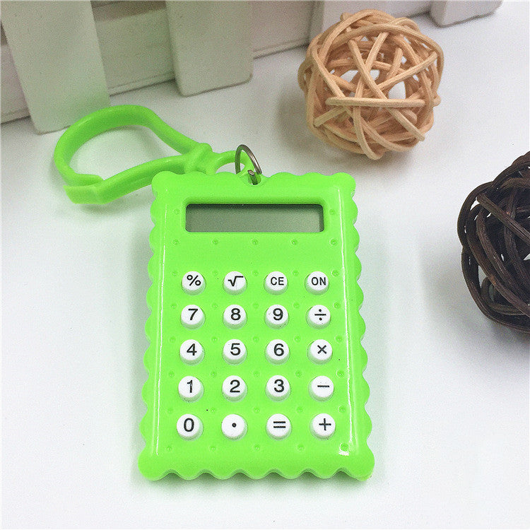 Biscuit Keychain Mini Calculator For Student Exam