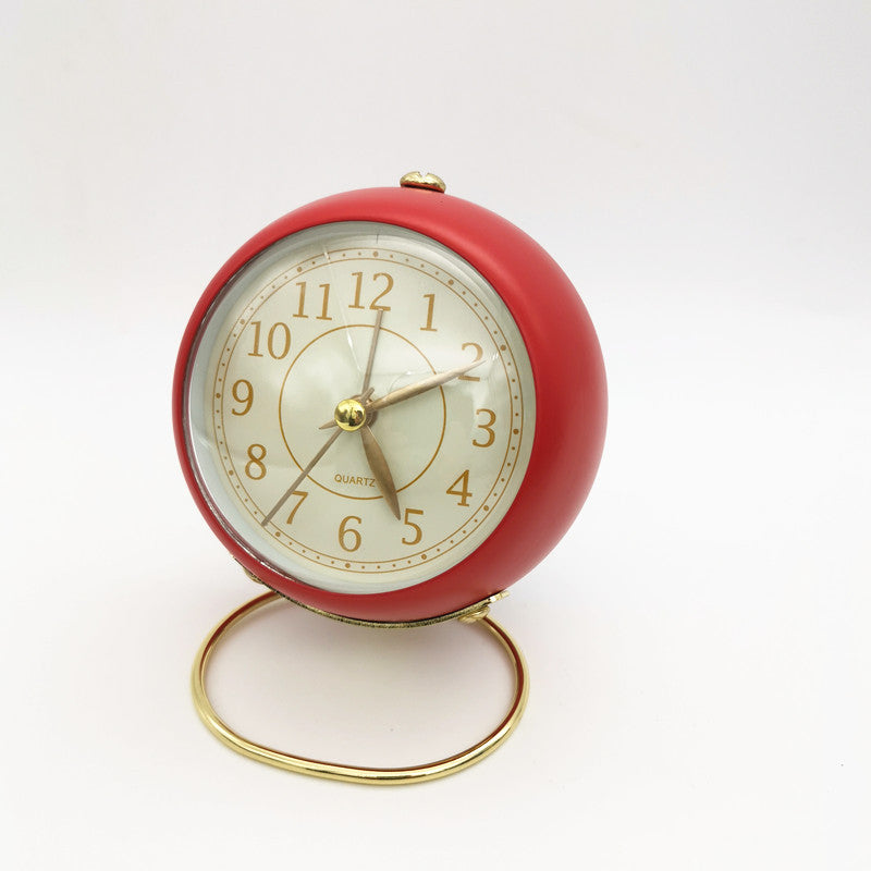 Round Metal Desk Clock Round Student Clock