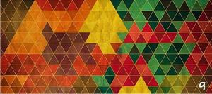 Geometric Table Mat Gaming Mouse Pad Large