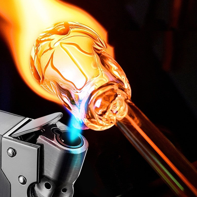 Press Metal Inflatable Windproof Lighter