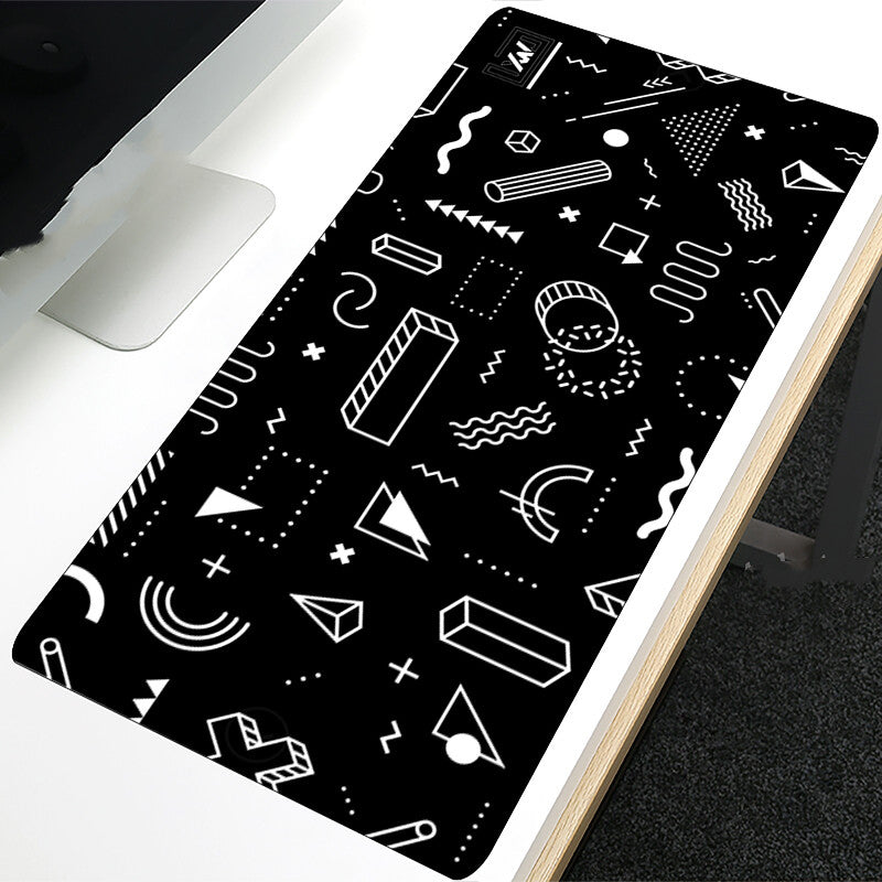 Black And White Desk Accessory Gaming Mouse Pad