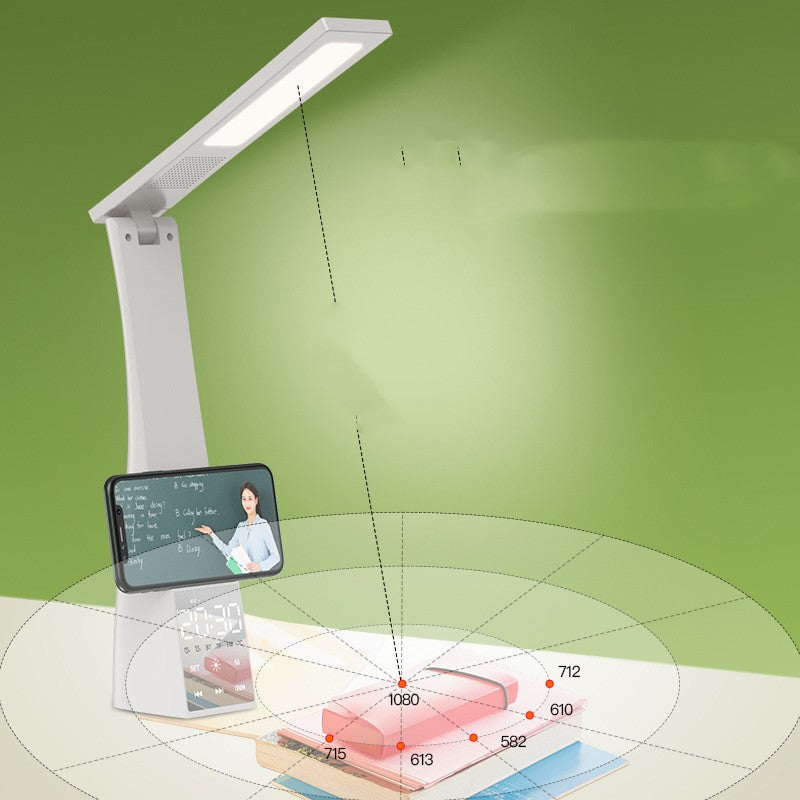Mirror Clock Alarm Clock Audio Student Desktop Multifunctional Desk Lamp