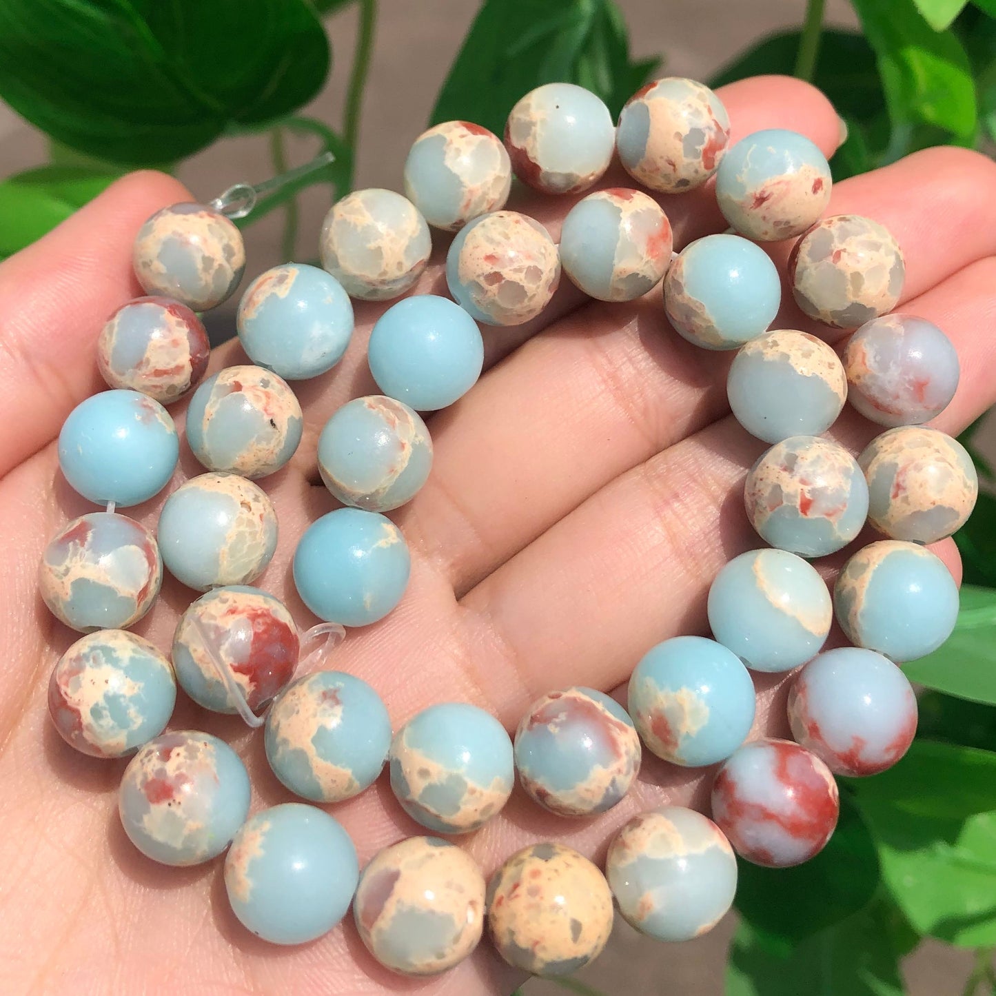 Snakeskin Loose Beads Shoushan Stone Color Balls