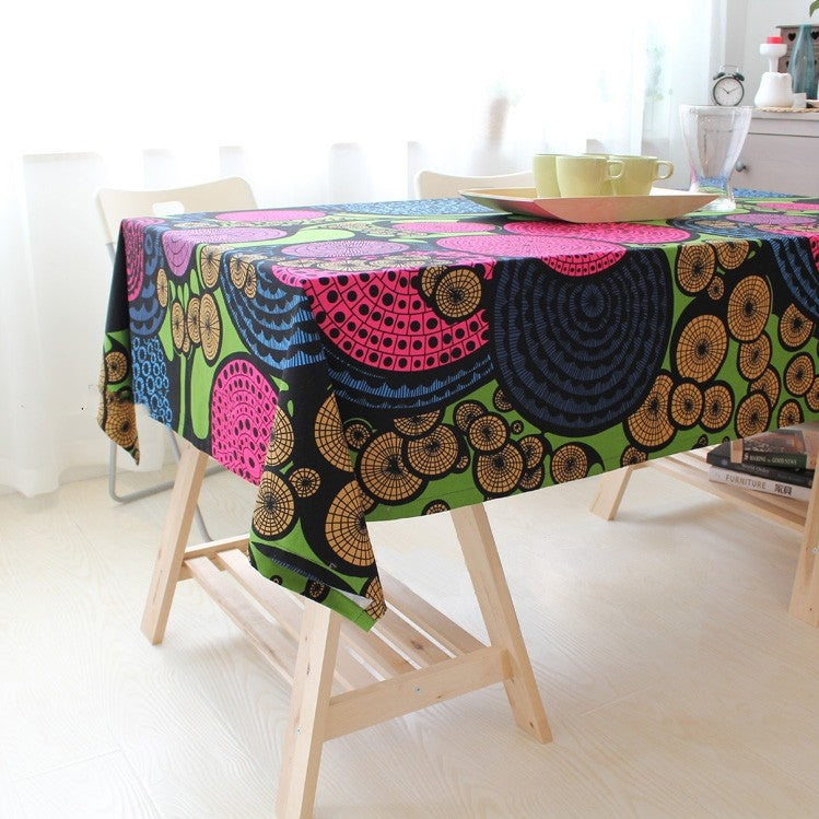 Cartoon Pastoral Circle Table Cloth