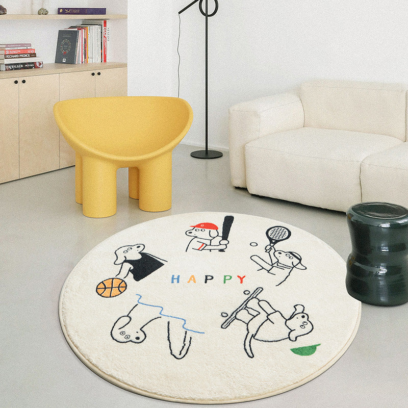 Fashion Personality Children's Room Round Rug