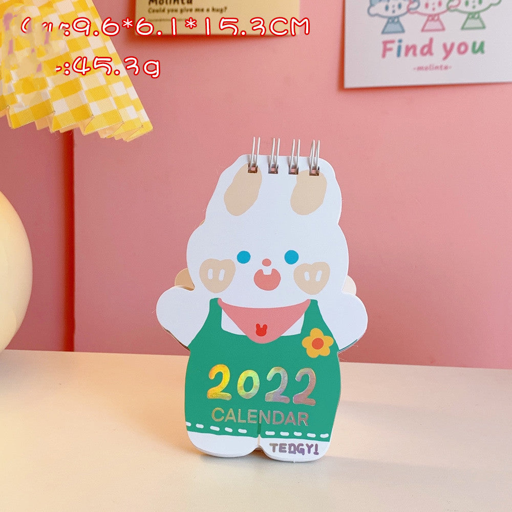 Desk Calendar Creative Simple Clock-in  Cartoon Desktop Ornaments