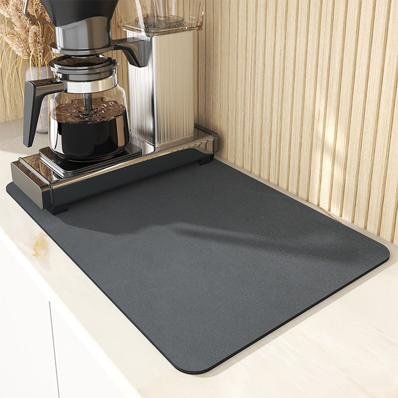 1pc Super Absorbent Coffee Mat Large Absorbent Draining Mat Dish Drying Mat Quick Dry Bathroom Drain Pad Home Kitchen Supplies