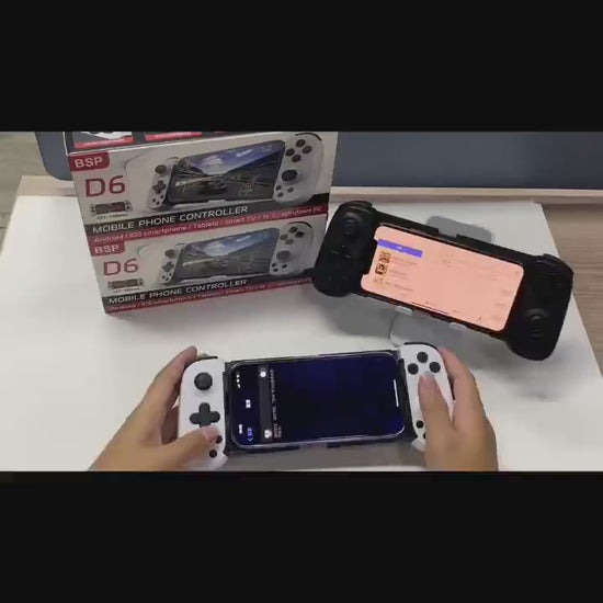 Suitable For Switch Mobile Phone For Androidiphone Computer Stretch Game Controller Dual Hall Rocker Sixaxis Somatosensory Wireless Controller Mobile Game Controller