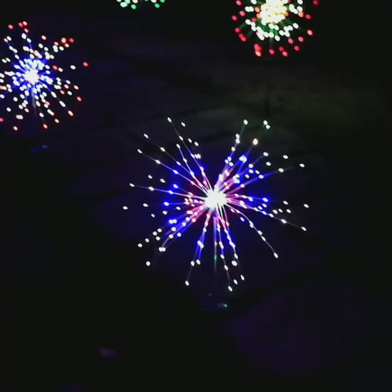 Upgraded 60150240LED 8 Lighting Modes Solar Fireworks Lights Outdoor Solar String Lights Solar Lawn Decorative Lights Christmas Lights