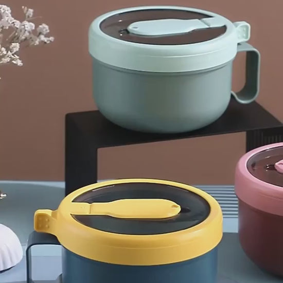 1pc850ml Cute Lunch Box Student Office Worker Bento Box Microwave Safe Heating Seal Leakproof With Lid Lunch Box Large Capacity Bread Bowl Portable Lunch Box For Teenagers And Workers For Back To School Classroom