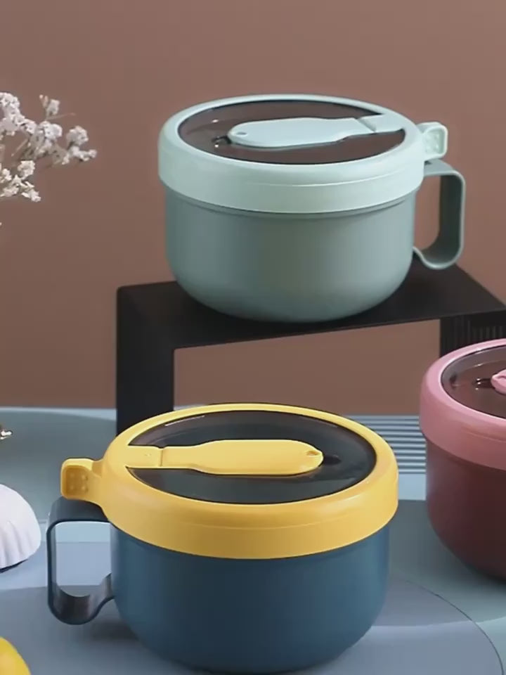 1pc850ml Cute Lunch Box Student Office Worker Bento Box Microwave Safe Heating Seal Leakproof With Lid Lunch Box Large Capacity Bread Bowl Portable Lunch Box For Teenagers And Workers For Back To School Classroom