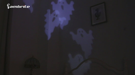 EAMBRITE Ghost Projector Halloween Projector Lights Outdoor Decorations Mains Powered Waterproof for Window Patio Garden and Haunted House Decor