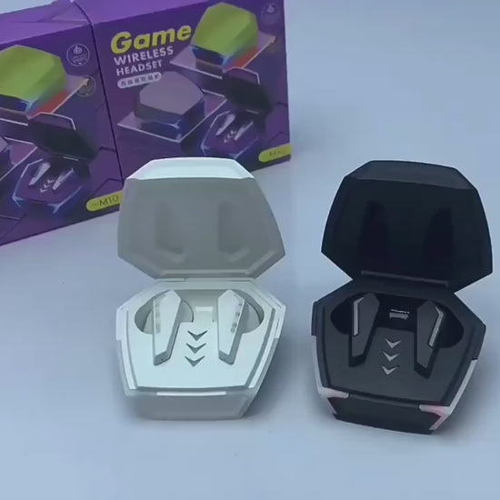 2023 NEW M10 Game Esports Headset Wireless New Ultralong Battery Life Game Lowlatency Light Display Inear Music Headset Gift For BirthdayEasterBoyGirlfriends