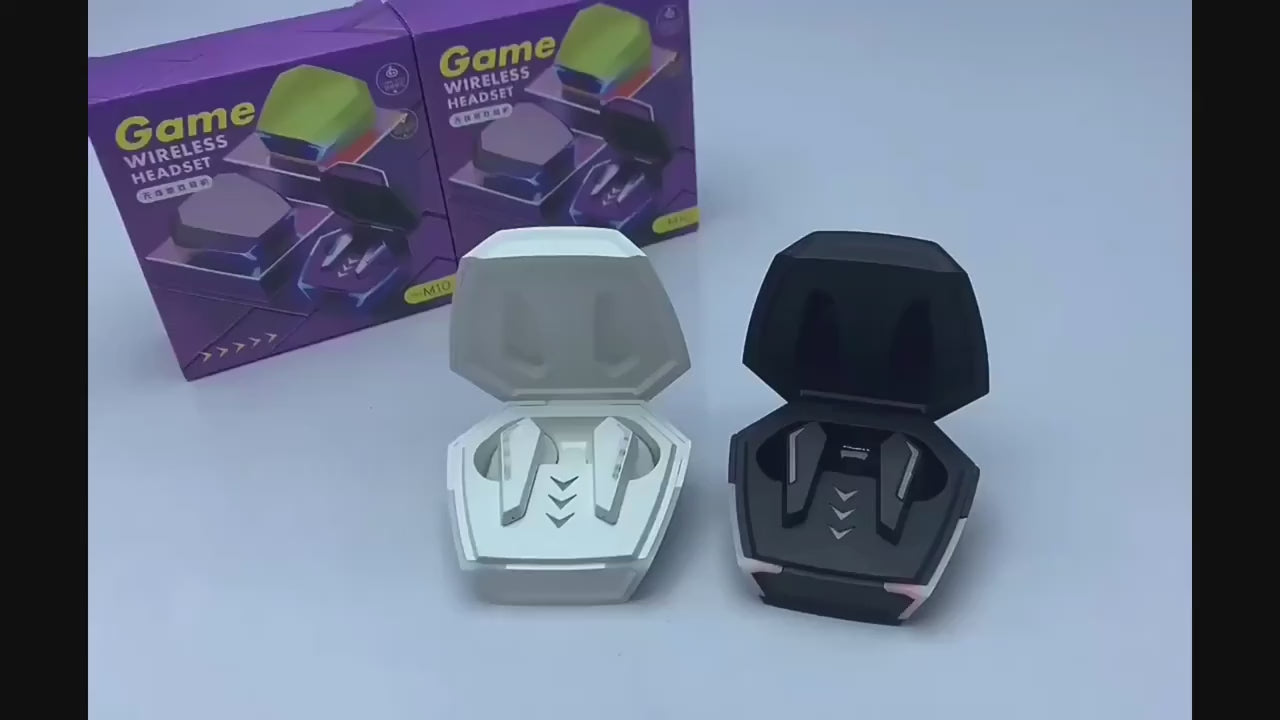 2023 NEW M10 Game Esports Headset Wireless New Ultralong Battery Life Game Lowlatency Light Display Inear Music Headset Gift For BirthdayEasterBoyGirlfriends