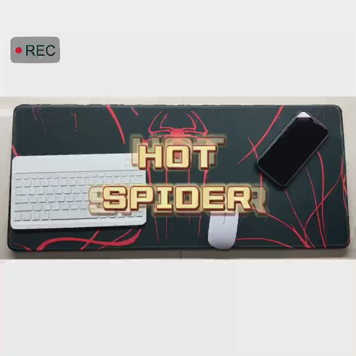1pc Red Spider Accessories Desk Mat Extended Rectangle Mouse Pad NonSlip Rubber Base With Stitched Edges For Office Home Gaming69852997cm