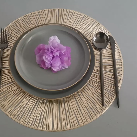 6pcs Fireworks Bronzing PVC Placemats Hollow Out Washable Reusable Multipurpose Antifouling Table Mats Heat Insulation Pads Tabletop Protection Home Kitchen Dining Table Decor