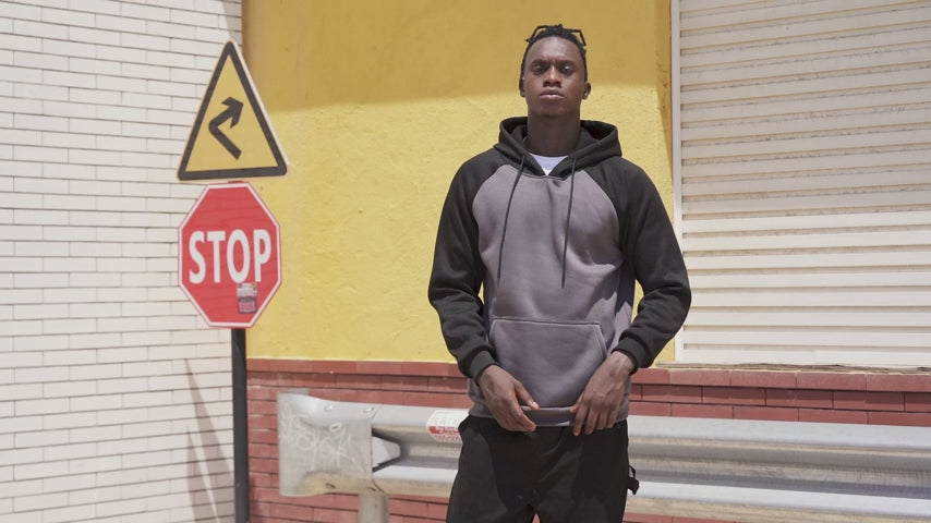 MANLUODANNI Mens Pullover Hoodies Hooded Sweatshirt Patchwork Top Casual Hoody with Kanga Pocket