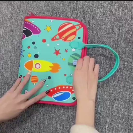 Montessori Busy Board Sensory Toys To Develop Fine Motor Skills In Toddlers  Preschoolers Christmas And Halloween Gift