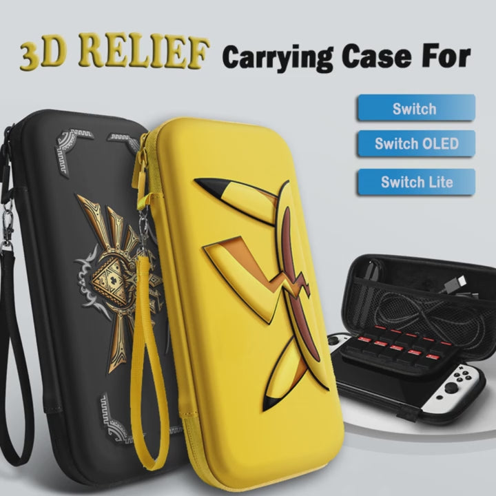 Threedimensional 3D  Travel Storage Bag  Hard Protective Carrying Case  For Nintendo SwitchSwitch OLED Console  Game Accessories