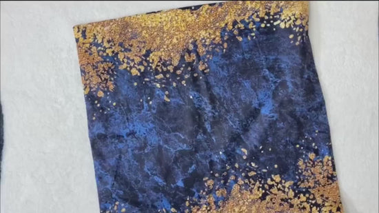 Decorative Pillow Covers Navy Blue and Gold Marble Throw Pillow Cover18x18 Square Blue Cushion Cover Abstract Throw Pillows Case Sofa Living Room Couch Home Decor Pillowcase Set of 4