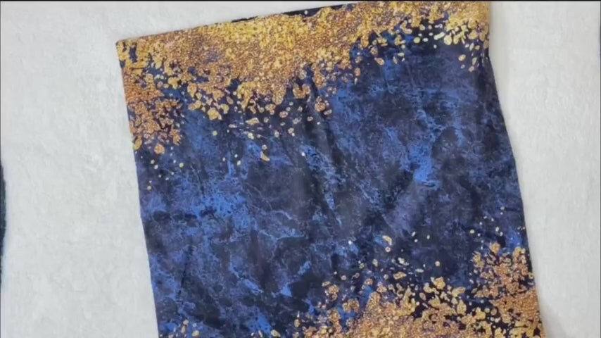 Decorative Pillow Covers Navy Blue and Gold Marble Throw Pillow Cover18x18 Square Blue Cushion Cover Abstract Throw Pillows Case Sofa Living Room Couch Home Decor Pillowcase Set of 4