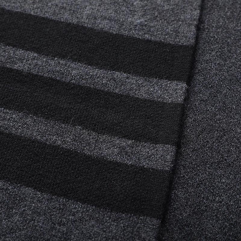 2023 Autumn New Men's Knitted Cardigan Youth Korean Style Casual V-Neck Trendy Brand Sweater Jacket Men's Dropshipping